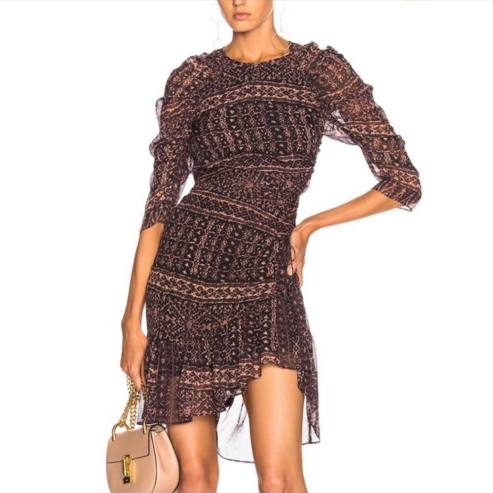 ULLA JOHNSON Silk Aicha Dress Size 8.